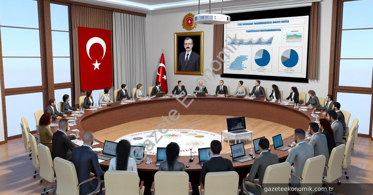 Create a photo-realistic image depicting a formal meeting room in Kütahya, filled with educators and
