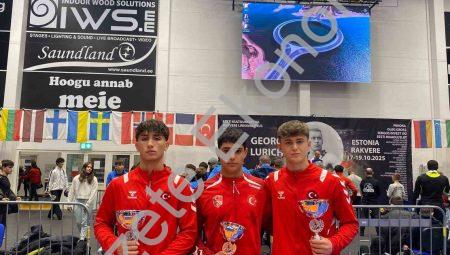 Denizli’nin genç pehlivanları Avrupa sahnesinde parladı