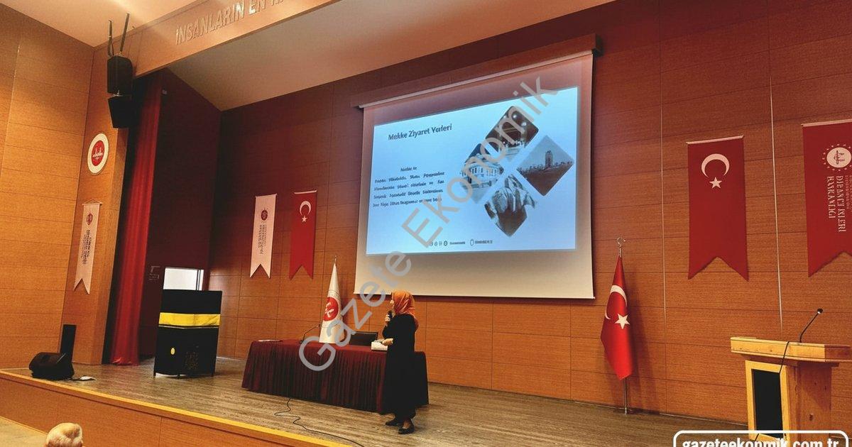 DİYANET İŞLERİ BAŞKANLIĞI UMRE ORGANİZASYONU ARACILIĞIYLA UMRE VAZİFESİNİ YERİNE GETİRMEK ÜZERE AYDIN'DAN KUTSAL TOPRAKLARA GİDECEK OLAN UMRECİLER 'UMRE HAZIRLIK KURSU EĞİTİM SEMİNERLERİ' İLE BİLGİLENDİRİLDİ.