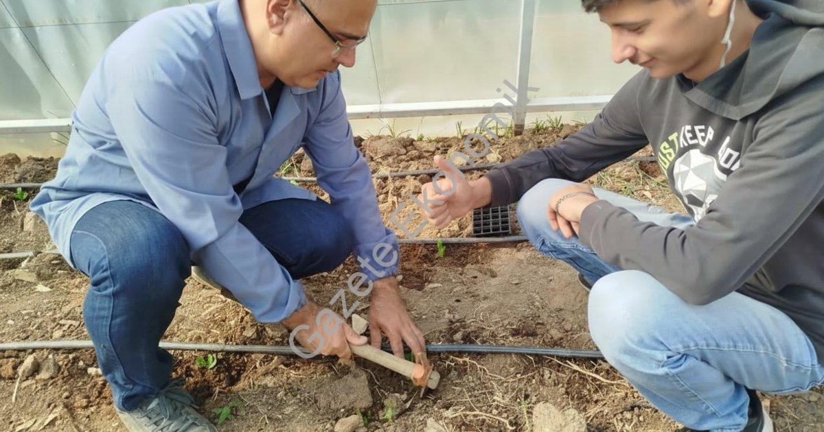 ÖZEL ÖĞRENCİLER FİDELERİ TOPRAKLA BULUŞTURDU