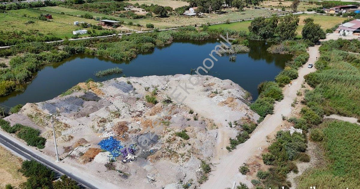 "Söke’de sulak alanlara moloz dökümü alarm veriyor" başlıklı haber için fotorealistik, profesyonel b