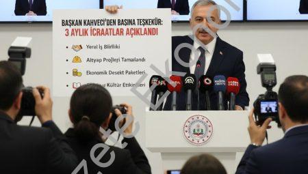 Başkan Kahveci’den basına teşekkür: 3 aylık icraatlar açıklandı