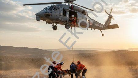 Aydın’da helikopter destekli kurtarma tatbikatında zamanla yarış