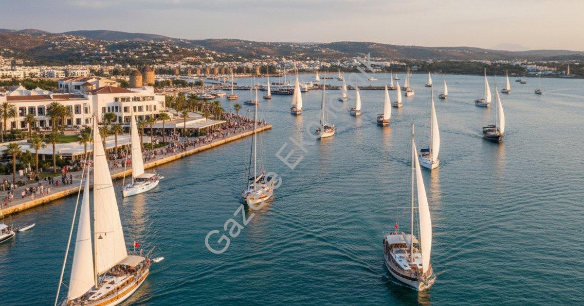 "37. The Bodrum Cup, Yalıkavak Marina’da yelken açtı" başlıklı haber için fotorealistik, profesyonel