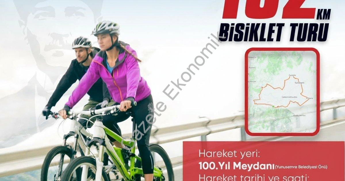 "Cumhuriyetin 102. yılına özel: Manisa’da 102 km pedal turu" başlıklı haber için fotorealistik, prof
