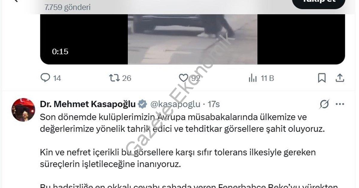 "Spordaki Irkçılığa Sert Tepki: Kasapoğlu'ndan Sırp Taraftarlara Kınama" başlıklı haber için fotorea