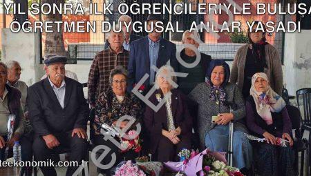 62 Yıl Sonra İlk Öğrencileriyle Buluşan Öğretmen Duygusal Anlar Yaşadı
