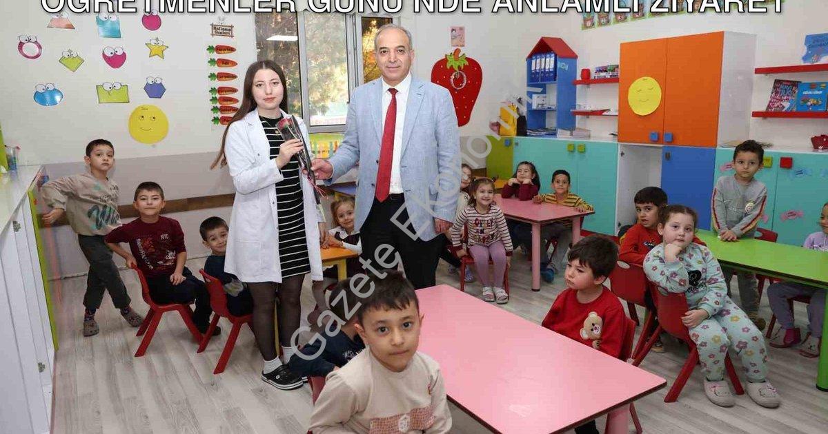 "Denizli OSB Yönetiminden Eğitime Vefa: Öğretmenler Günü'nde Anlamlı Ziyaret" başlıklı haber için fo