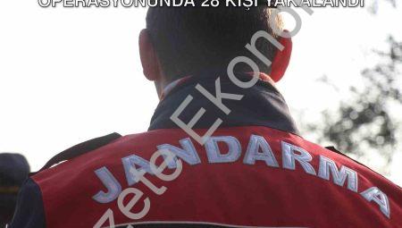 Aydın’da Suçlulara Geçit Yok: Jandarma Operasyonunda 28 Kişi Yakalandı