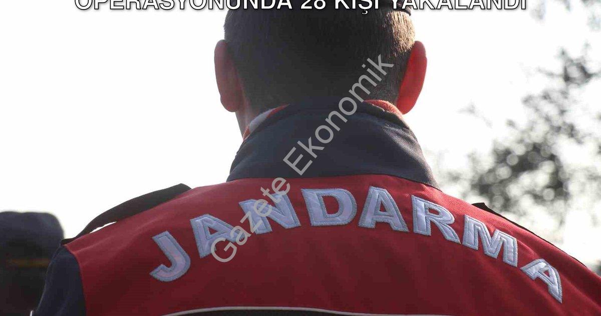 "Aydın'da Suçlulara Geçit Yok: Jandarma Operasyonunda 28 Kişi Yakalandı" başlıklı haber için fotorea