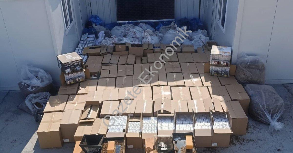 "Aydın ve İzmir'de Dev Kaçakçılık Operasyonu: Tonlarca Tütün Ele Geçirildi" başlıklı haber için foto