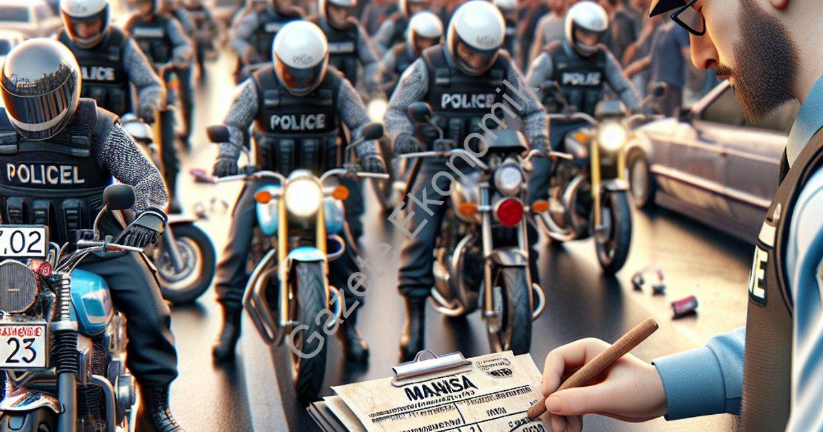 "Manisa'da Motosiklet Denetimi: Sürücülere 2 Milyon TL Ceza Kesildi" başlıklı haber için fotorealist