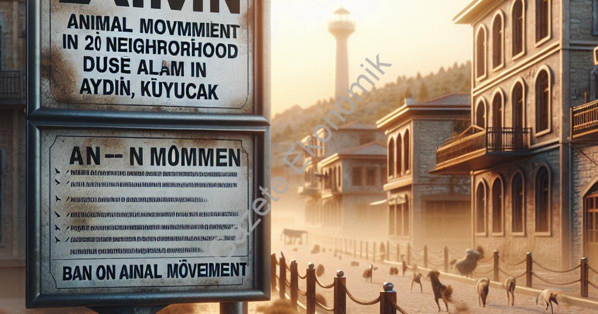 "Aydın Kuyucak'ta Şap Alarmı: 20 Mahallede Hayvan Hareketi Yasaklandı" başlıklı haber için fotoreali