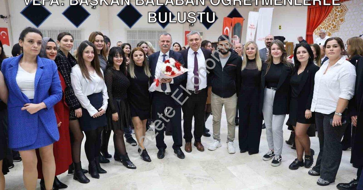 "Yunusemre Belediyesi'nden Eğitim Ordusuna Vefa: Başkan Balaban Öğretmenlerle Buluştu" başlıklı habe