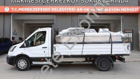 Merkezefendi’nin Yerli Üretim Mama Makinesi Çerkezköy Sokaklarında