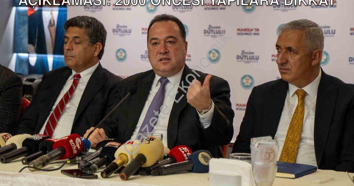 "Başkan Dutlulu'dan Kritik Deprem ve Konut Açıklaması: 2000 Öncesi Yapılara Dikkat" başlıklı haber i