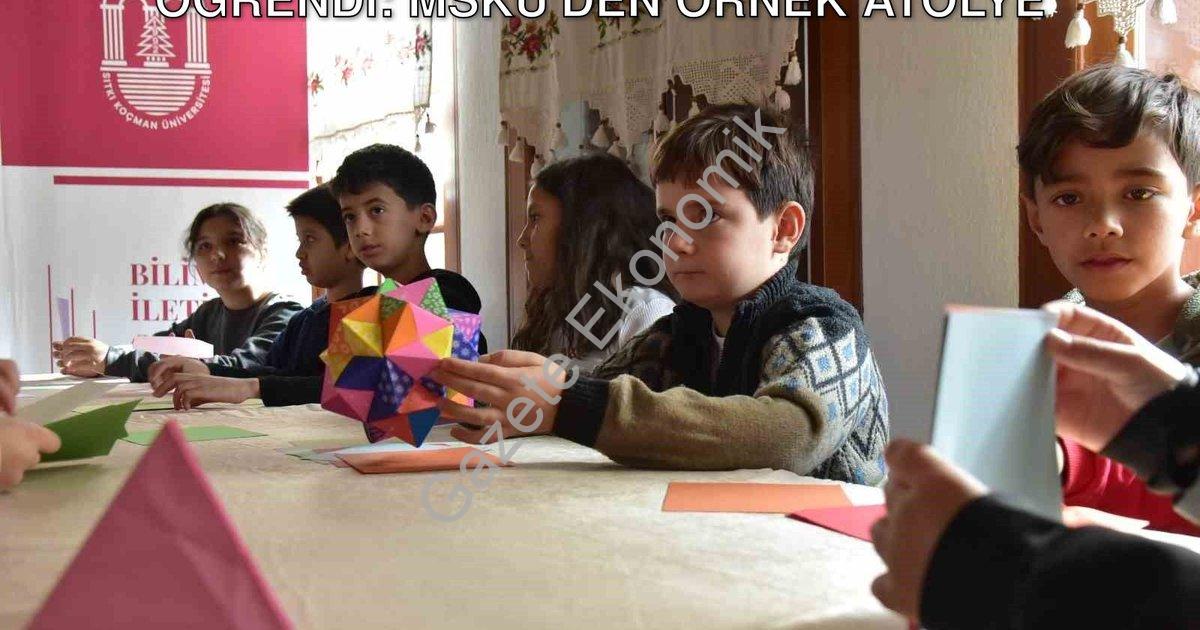 "Çocuklar Origami ile Geometriyi Eğlenerek Öğrendi: MSKÜ'den Örnek Atölye" başlıklı haber için fotor