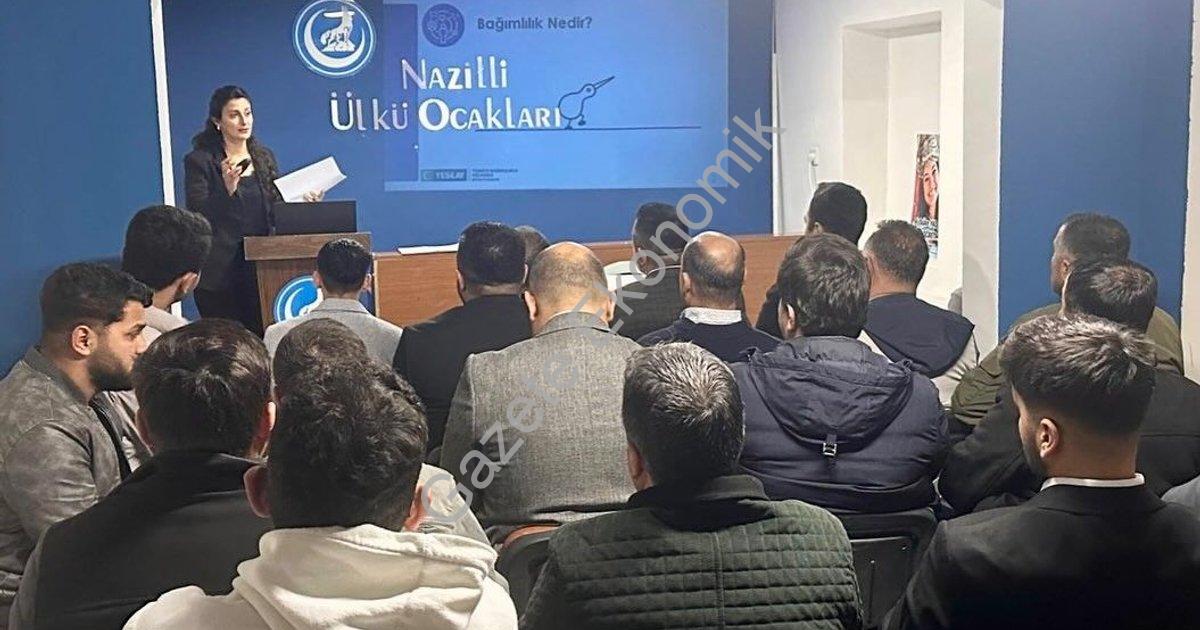 "Nazilli'de Ülkü Ocakları'ndan Gençlere Hayati Seminer: Bağımlılıkla Mücadele" başlıklı haber için f