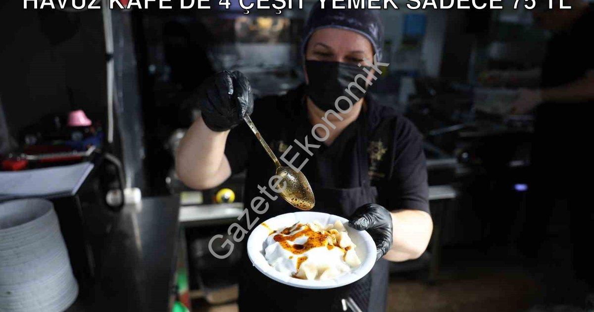 "Aydın'da Sosyal Belediyecilik Rüzgarı: Havuz Kafe'de 4 Çeşit Yemek Sadece 75 TL" başlıklı haber içi