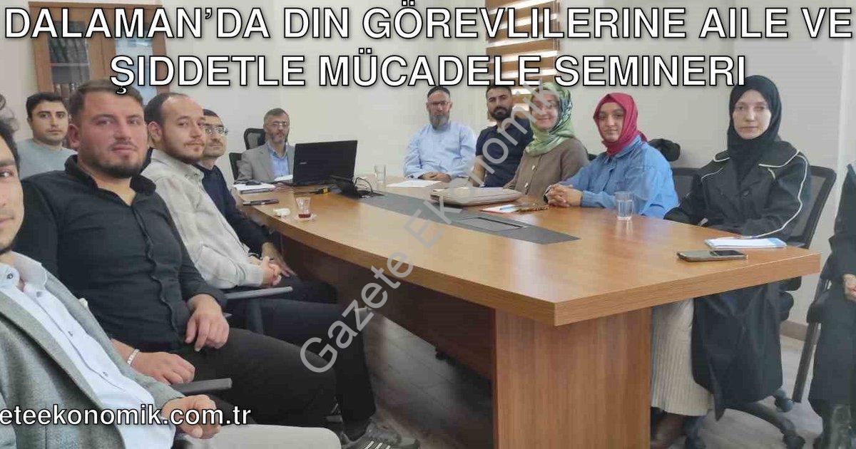 "Dalaman’da Din Görevlilerine Aile ve Şiddetle Mücadele Semineri" başlıklı haber için fotorealistik,