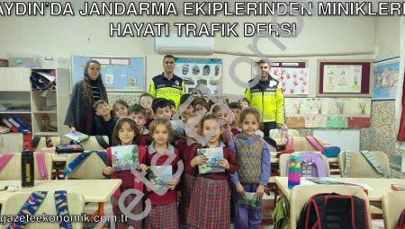 Aydın’da Jandarma Ekiplerinden Miniklere Hayati Trafik Dersi