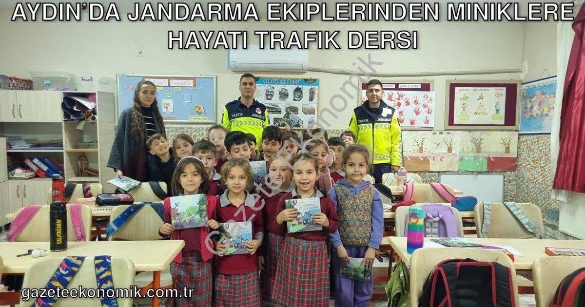 "Aydın’da Jandarma Ekiplerinden Miniklere Hayati Trafik Dersi" başlıklı haber için fotorealistik, pr