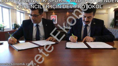 KSBÜ ve Gençlik Spor İl Müdürlüğü’nden Öğrenciler İçin Dev Protokol
