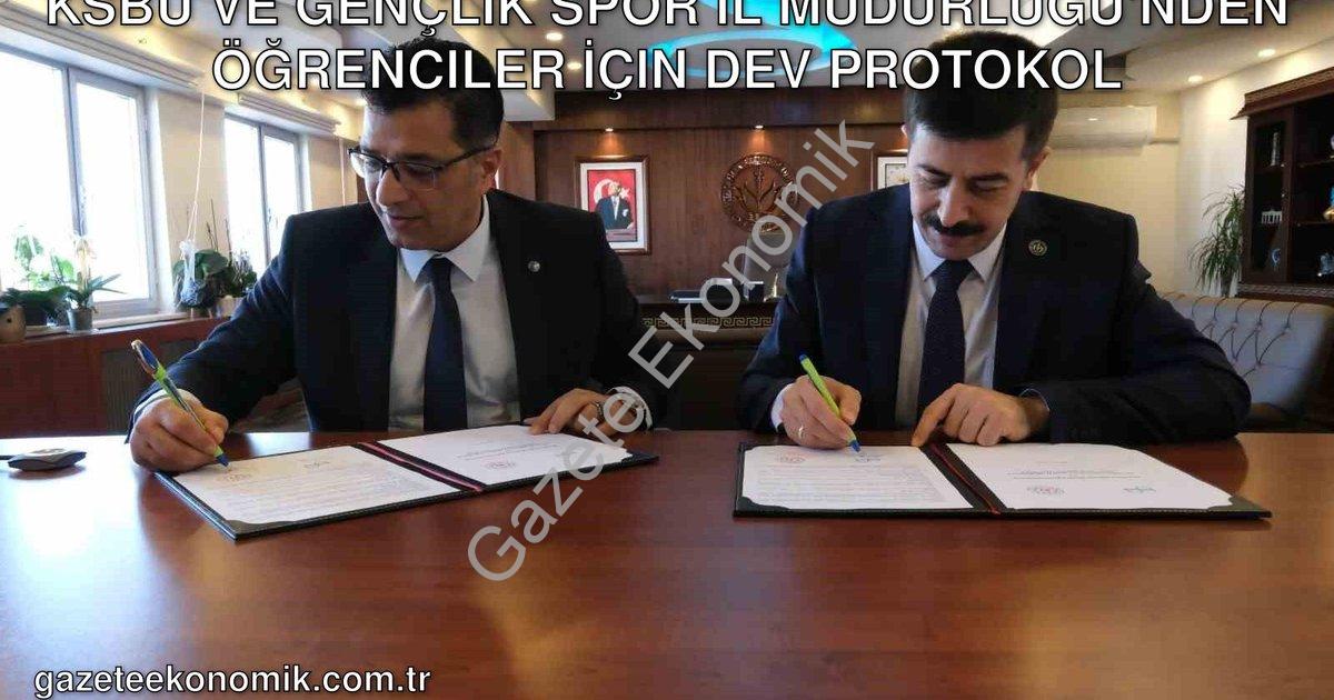 "KSBÜ ve Gençlik Spor İl Müdürlüğü'nden Öğrenciler İçin Dev Protokol" başlıklı haber için fotorealis