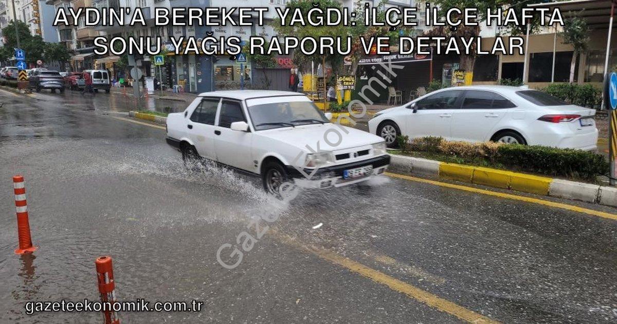 "Aydın'a Bereket Yağdı: İlçe İlçe Hafta Sonu Yağış Raporu ve Detaylar" başlıklı haber için fotoreali