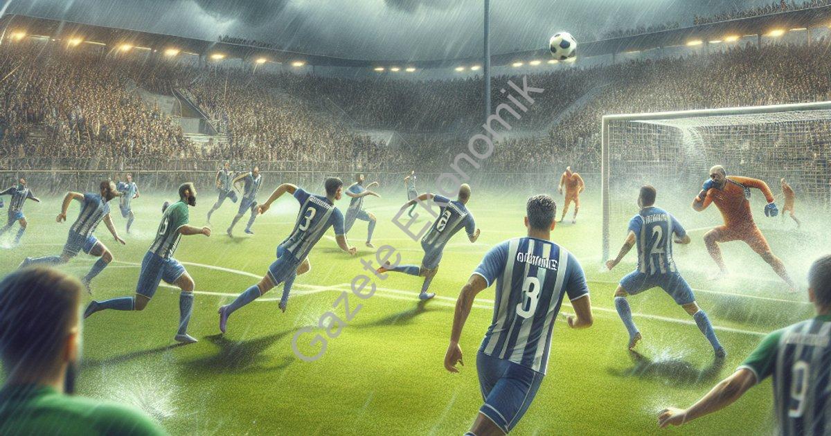 "Göztepe Deplasmanda Fırtına Gibi: Antalyaspor Engelini Aştı" başlıklı haber için fotorealistik, pro