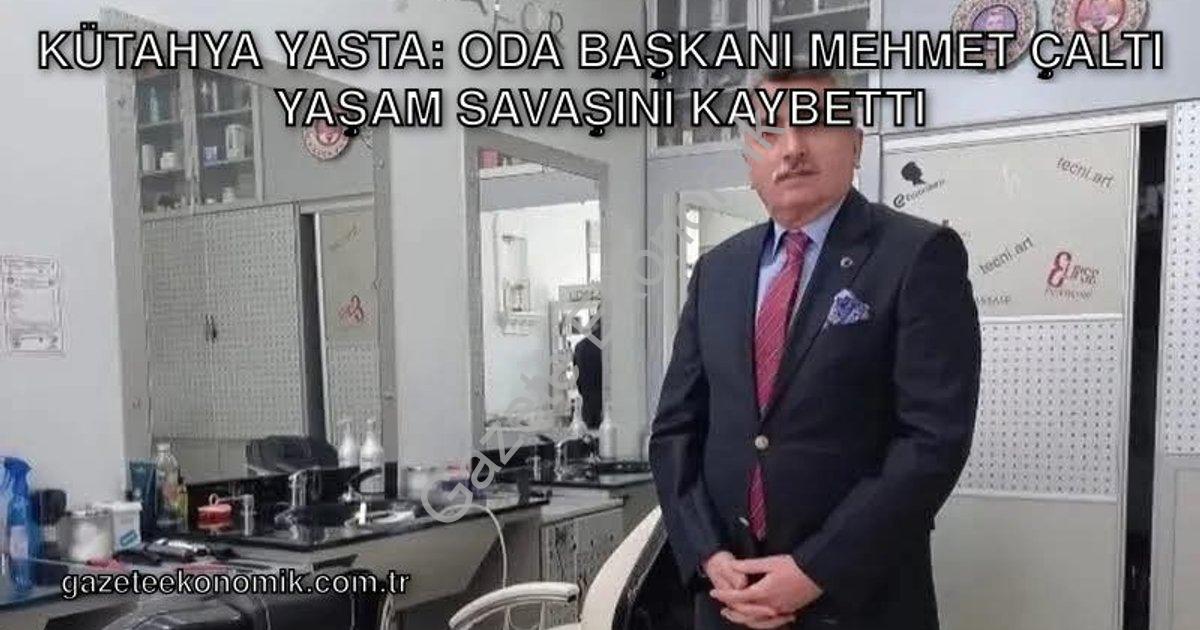 "Kütahya Yasta: Oda Başkanı Mehmet Çaltı Yaşam Savaşını Kaybetti" başlıklı haber için fotorealistik,