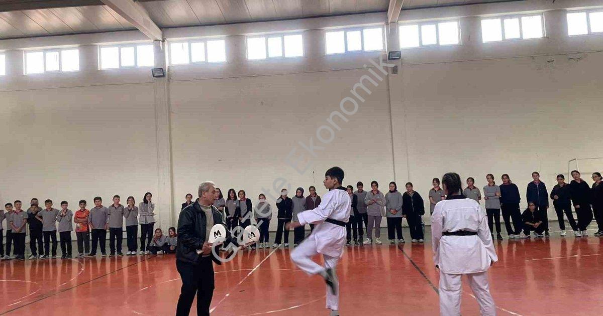 "Kütahya Pazarlar'da Spor Devrimi: Hedef 100 Lisanslı Tekvandocu" başlıklı haber için fotorealistik,