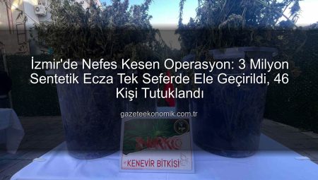 İzmir’de Nefes Kesen Operasyon: 3 Milyon Sentetik Ecza Tek Seferde Ele Geçirildi, 46 Kişi Tutuklandı