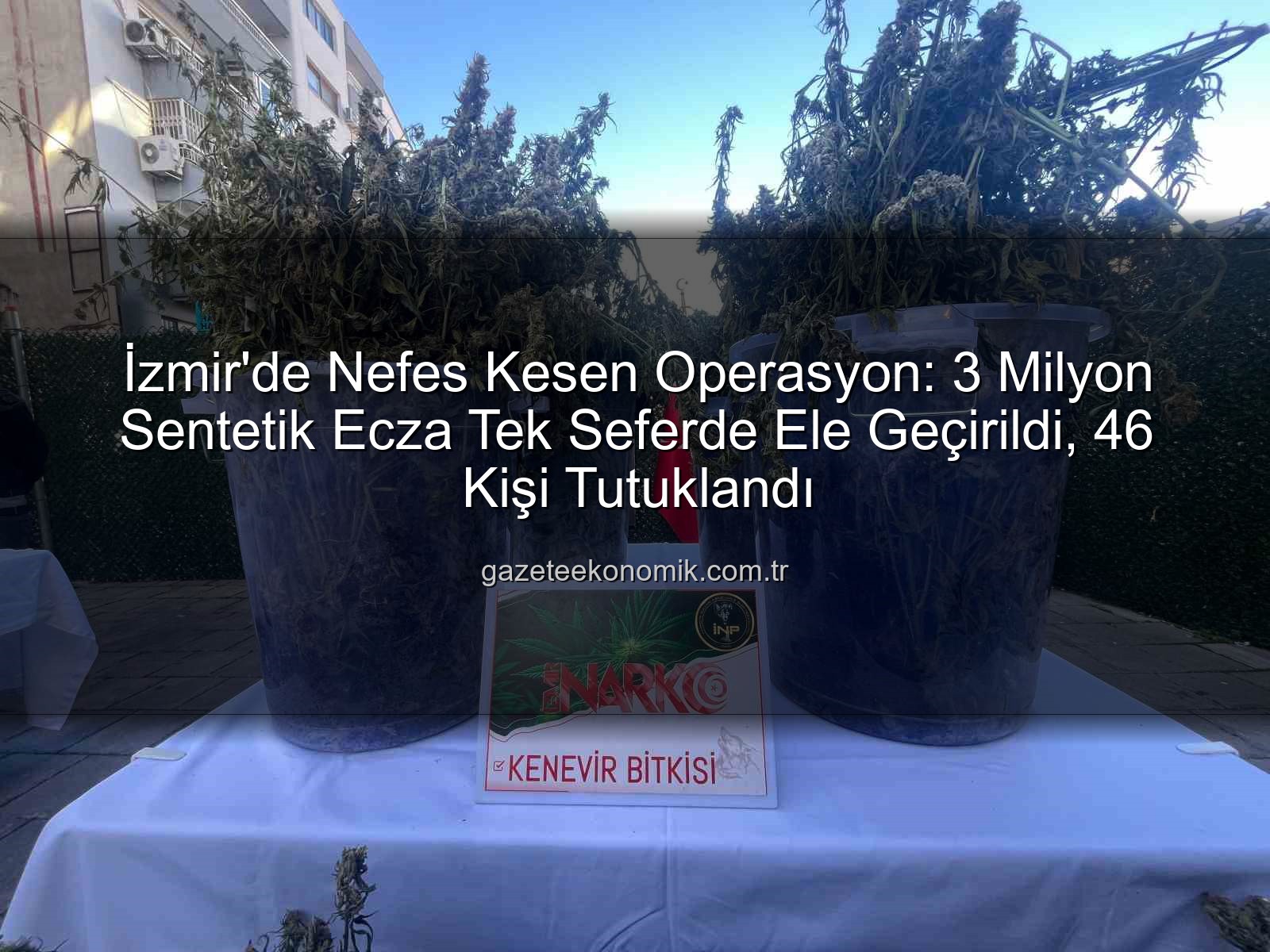 sentetik ecza - İzmir'de Nefes Kesen Operasyon: 3 Milyon Sentetik Ecza Tek Seferde Ele Geçirildi, 46 Kişi Tutuklandı