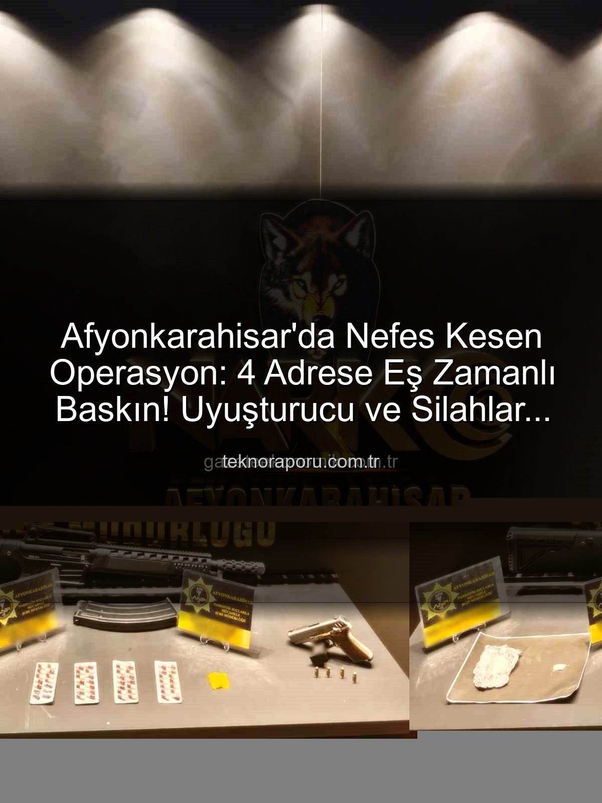Afyonkarahisar uyuşturucu operasyonu - Afyonkarahisar'da Nefes Kesen Operasyon: 4 Adrese Eş Zamanlı Baskın! Uyuşturucu ve Silahlar Ele Geçirildi