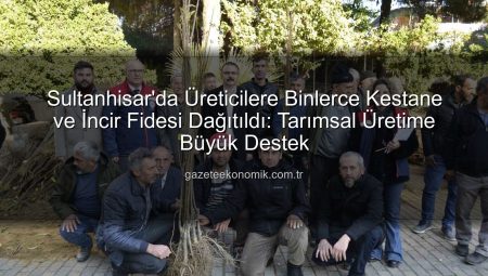 Sultanhisar’da Üreticilere Binlerce Kestane ve İncir Fidesi Dağıtıldı: Tarımsal Üretime Büyük Destek