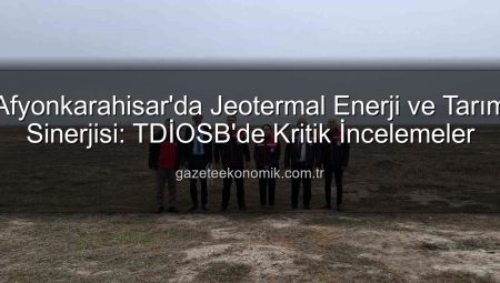 Afyonkarahisar’da Jeotermal Enerji ve Tarım Sinerjisi: TDİOSB’de Kritik İncelemeler