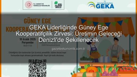 GEKA Liderliğinde Güney Ege Kooperatifçilik Zirvesi: Üretimin Geleceği Denizli’de Şekillenecek
