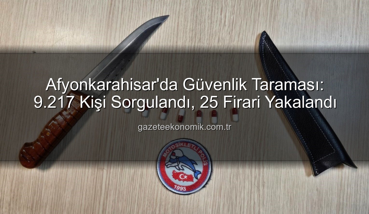 Afyonkarahisar güvenlik taraması - Afyonkarahisar'da Güvenlik Taraması: 9.217 Kişi Sorgulandı, 25 Firari Yakalandı