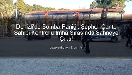 Denizli’de Bomba Paniği: Şüpheli Çanta Sahibi Kontrollü İmha Sırasında Sahneye Çıktı!