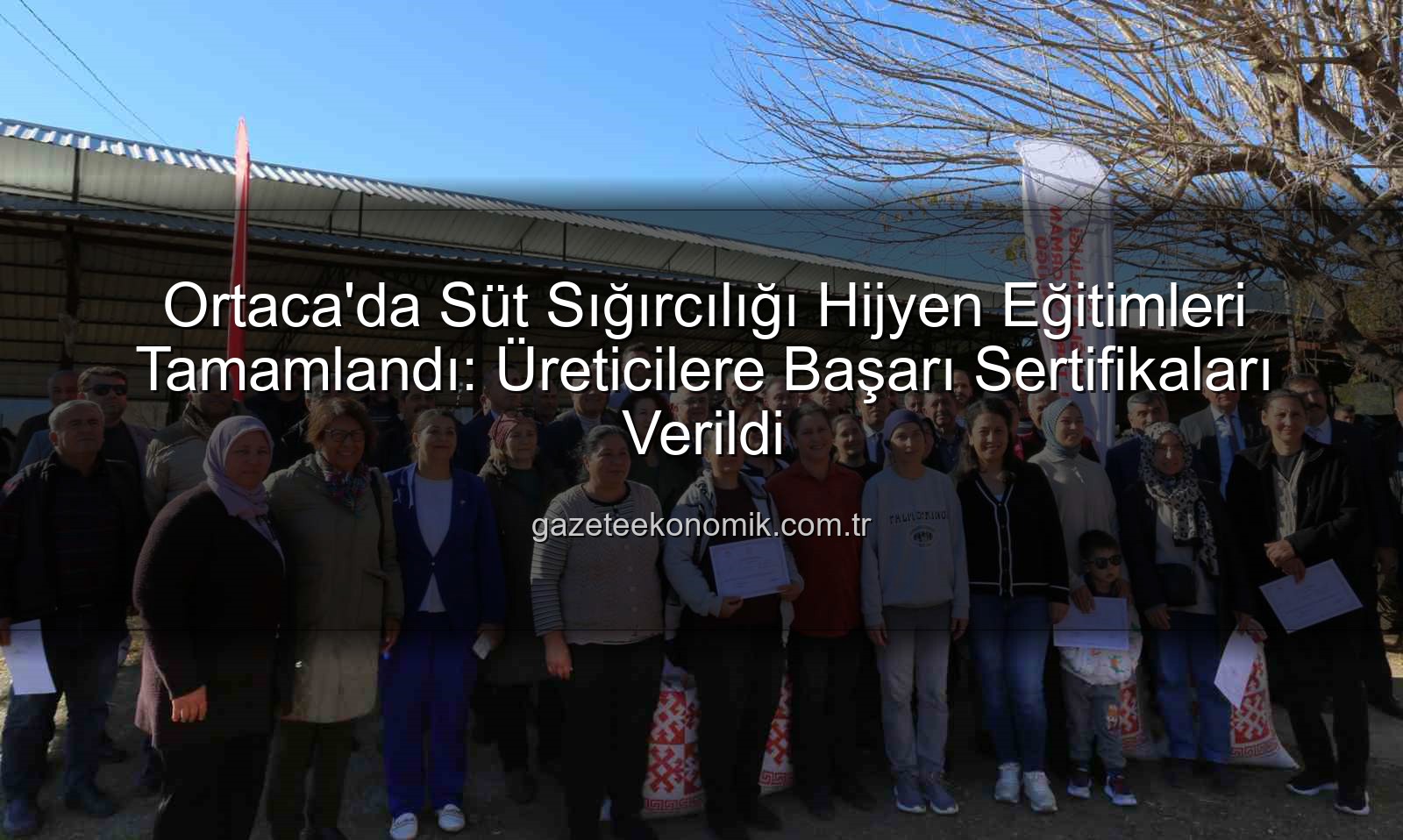 sağım hijyeni - Ortaca'da Süt Sığırcılığı Hijyen Eğitimleri Tamamlandı: Üreticilere Başarı Sertifikaları Verildi