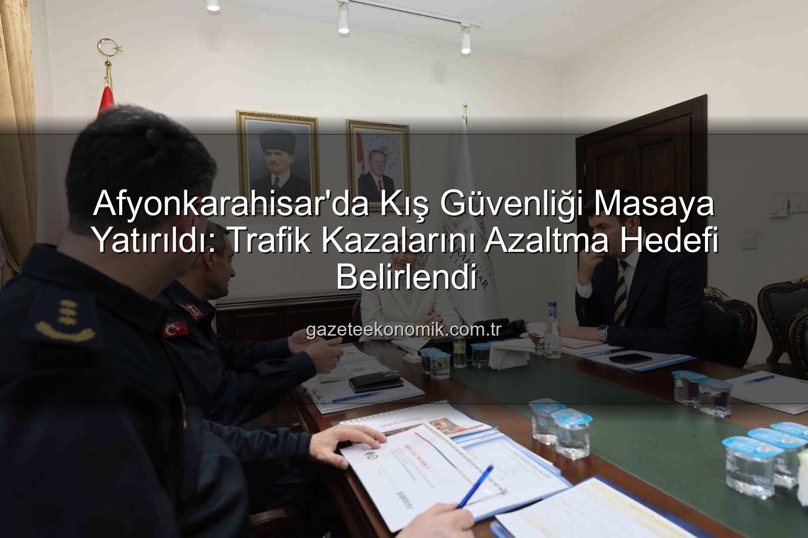 Afyonkarahisar asayiş - Afyonkarahisar'da Kış Güvenliği Masaya Yatırıldı: Trafik Kazalarını Azaltma Hedefi Belirlendi