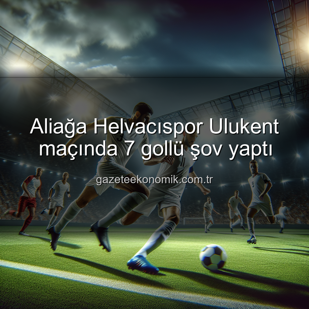 Aliağa Helvacıspor Ulukent - Aliağa Helvacıspor Ulukent maçında 7 gollü şov yaptı